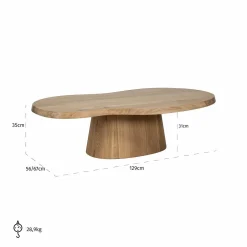 Organische Salontafel Riva - Naturel - Loft24.nl