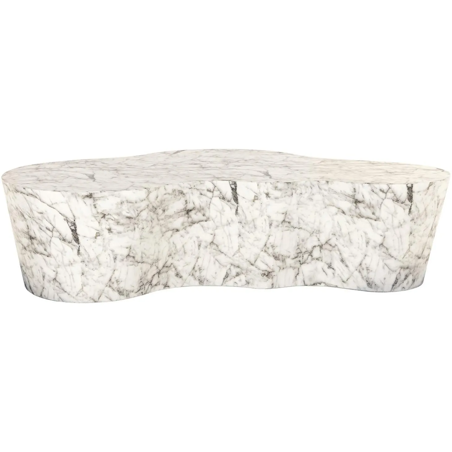 Organische Salontafel Rockyard Faux Marmer - 127 x 122 cm - Loft24.nl