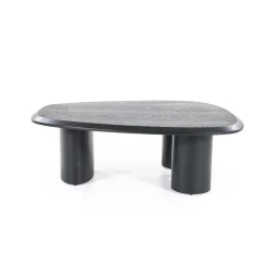 Organische Salontafel Walter Eikenhout Zwart - 96 x 78 cm - Loft24.nl
