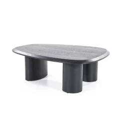 Organische Salontafel Walter Eikenhout Zwart - 96 x 78 cm - Loft24.nl