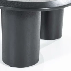 Organische Salontafel Walter Eikenhout Zwart - 96 x 78 cm - Loft24.nl