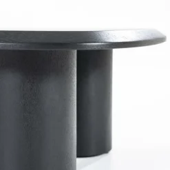 Organische Salontafel Walter Eikenhout Zwart - 96 x 78 cm - Loft24.nl