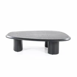 Organische Salontafel Walter Eikenhout Zwart - 96 x 78 cm - Loft24.nl