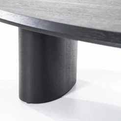 Organische Salontafel Walter Eikenhout Zwart - 106 x 88 cm - Loft24.nl