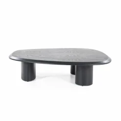 Organische Salontafel Walter Eikenhout Zwart - 106 x 88 cm - Loft24.nl