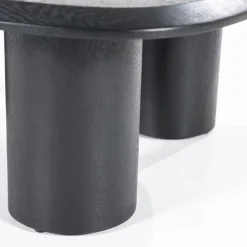 Organische Salontafel Walter Eikenhout Zwart - 106 x 88 cm - Loft24.nl