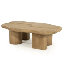 Organische Salontafel Yuo Mangohout - Naturel - Loft24.nl