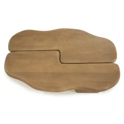 Organische Salontafel Yuo Mangohout - Naturel - Loft24.nl