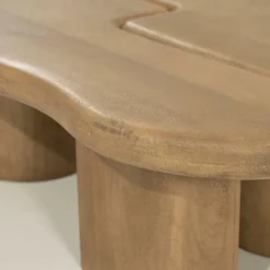 Organische Salontafel Yuo Mangohout - Naturel - Loft24.nl