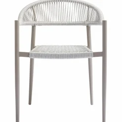 Outdoor Eetkamerstoel Yellow Geweven touw - Lichtgrijs - Loft24.nl