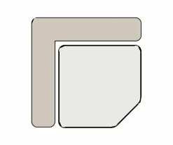 Ovale Eettafel Arch Keramiek in Travertin-look 180 x 90cm - Loft24.nl