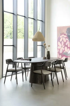 Ovale Eettafel Aron Mangohout Bruin - 250cm - Loft24.nl