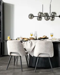 Ovale Eettafel Aron Mangohout Bruin - 250cm - Loft24.nl