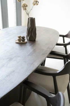 Ovale Eettafel Aron Mangohout Bruin - 300cm - Loft24.nl