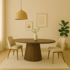 Ovale Eettafel Aron Mangohout Bruin - 200cm - Loft24.nl