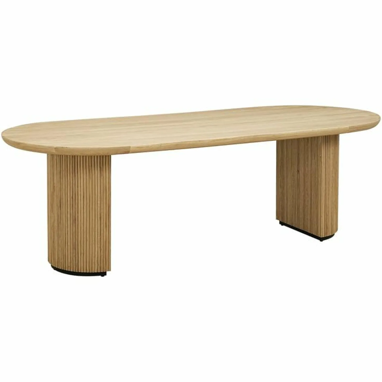 Ovale Eettafel Belfort Eiken 280 x 10 cm - Naturel - Loft24.nl