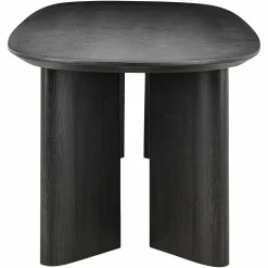 Ovale Eettafel Durban 300 x 100 cm met verstelbare poten Eiken - Zwart - Loft24.nl