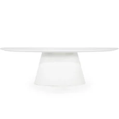 Ovale Eettafel Elin 250 x 110 cm - Wit - Loft24.nl