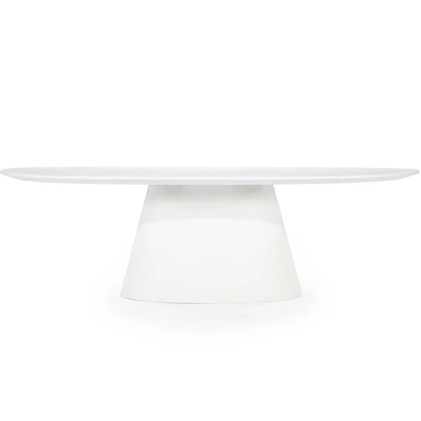 Ovale Eettafel Elin 250 x 110 cm - Wit - Loft24.nl