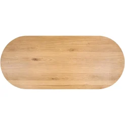 Ovale Eettafel Fairmont Eiken 235 x 100 cm - Naturel - Loft24.nl