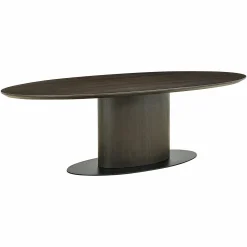 Ovale Eettafel Gordon Eiken 300 x 110 cm - Bruin - Loft24.nl