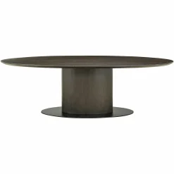 Ovale Eettafel Gordon Eiken 300 x 110 cm - Bruin - Loft24.nl