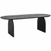 Ovale Eettafel Hudson 200 x 100 cm - Mangohout - Loft24.nl