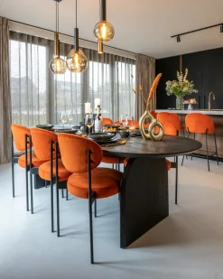 Ovale Eettafel Hudson 200 x 100 cm - Mangohout - Loft24.nl