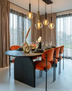 Ovale Eettafel Hudson 200 x 100 cm - Mangohout - Loft24.nl