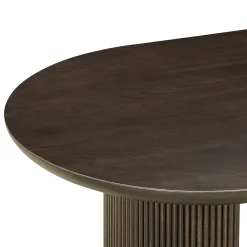 Ovale Eettafel Kingston Eiken 280 x 100 cm - Dark Coffee - Loft24.nl