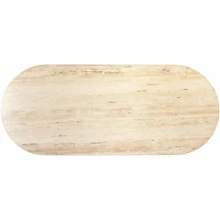 Ovale Eettafel La Cantera 240 x 110 cm - Travertin - Loft24.nl