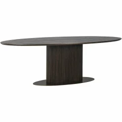 Ovale Eettafel Luxor 300 x 120 cm - Bruin - Loft24.nl