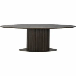 Ovale Eettafel Luxor 235 x 110 cm - Bruin - Loft24.nl