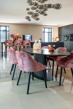 Ovale Eettafel Luxor 235 x 110 cm - Bruin - Loft24.nl