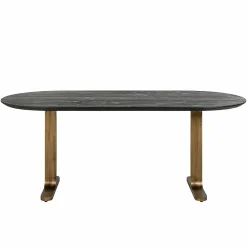 Ovale Eettafel Revelin 200 x 90 cm - Mangohout - Loft24.nl