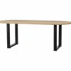 Ovale Eettafel Tablo met U-poot, 220 x 90cm - Loft24.nl