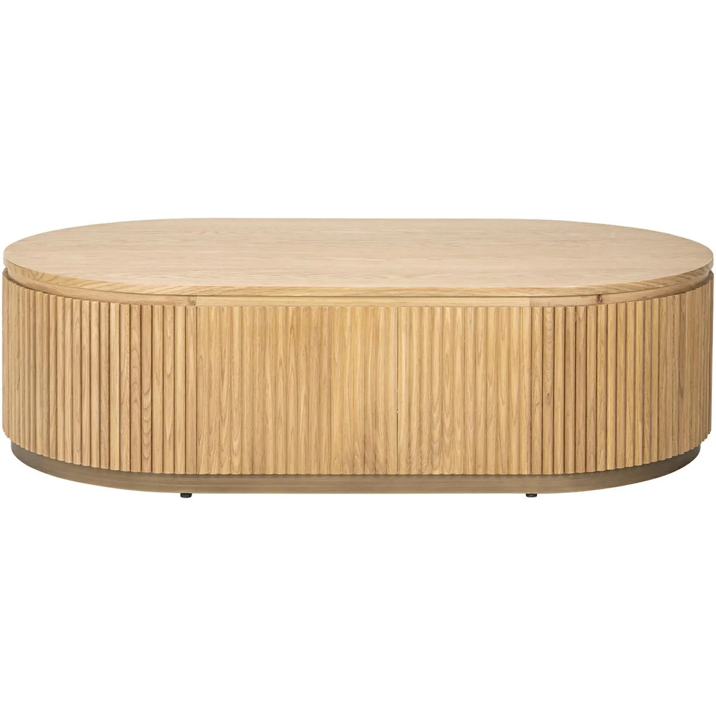 Ovale Salontafel Belfort Eiken 140 cm -Naturel - Loft24.nl