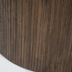 Ovale Salontafel Maxim Mangohout en Marmer 120 x 70 cm - Loft24.nl