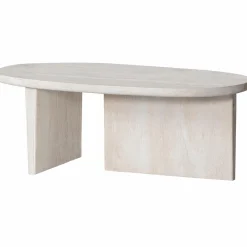 Ovale salontafel Seam mango hout naturel - Loft24.nl