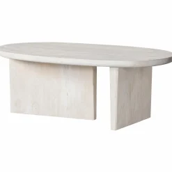 Ovale salontafel Seam mango hout naturel - Loft24.nl