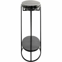 Ovale Sidetable Calesta 100 cm - Zwart - Loft24.nl