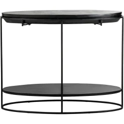 Ovale Sidetable Calesta 100 cm - Zwart - Loft24.nl