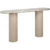 Ovale Sidetable Coronel Marmer - 120 cm - Loft24.nl