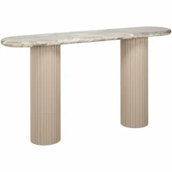 Ovale Sidetable Coronel Marmer - 120 cm - Loft24.nl