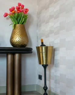 Ovale Sidetable Macaron 160 cm - Zwart rustiek - Loft24.nl