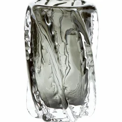 Paragon handgevormde vaas glas antraciet 21x13cm - Loft24.nl