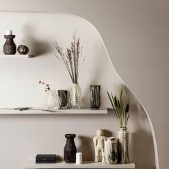 Paragon handgevormde vaas glas antraciet 21x13cm - Loft24.nl