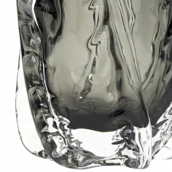 Paragon handgevormde vaas glas antraciet 21x13cm - Loft24.nl