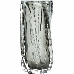 Paragon handgevormde vaas glas antraciet 27x12cm - Loft24.nl