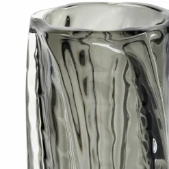 Paragon handgevormde vaas glas antraciet 27x12cm - Loft24.nl